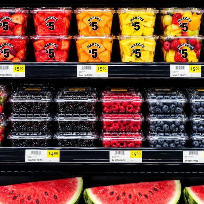 Fresh-cut fruit and berries